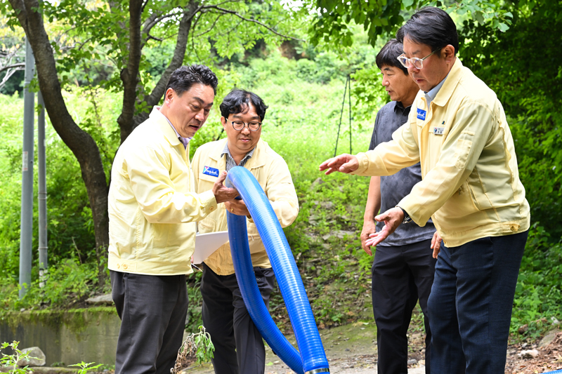 조주홍 영덕군수, 가뭄 대비 주요 용수시설 현장점검