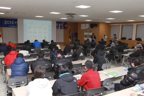2012 영덕 MBC 꿈나무축구 윈터리그 대진표 추첨식
