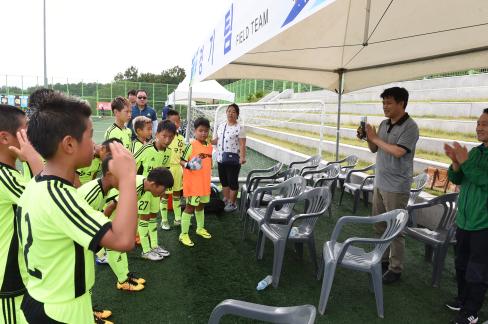 2016.  제4회 영덕대게배 국제유소년 축구대회(강구 중학교 격려)