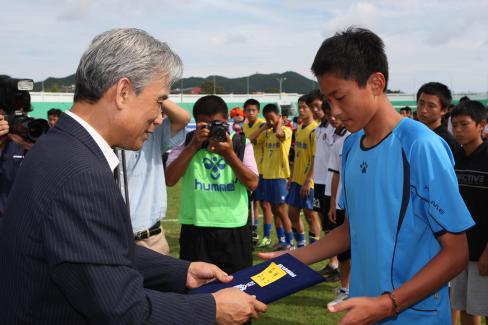 2011. 8월 제47회 추계한국중등 축구연맹전 그룹 시상식