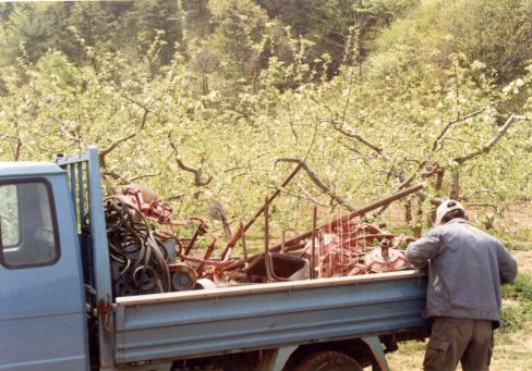 2001. 3월 축산면 자원재활용품 수거 사진