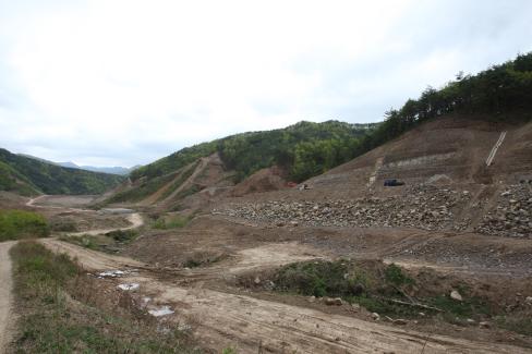 2009. 4월 축산면 대곡리 대곡저수지 공사