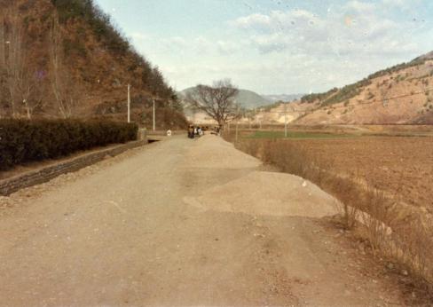 1982년 달산 대지리 도로포장사업골재 채취 사진