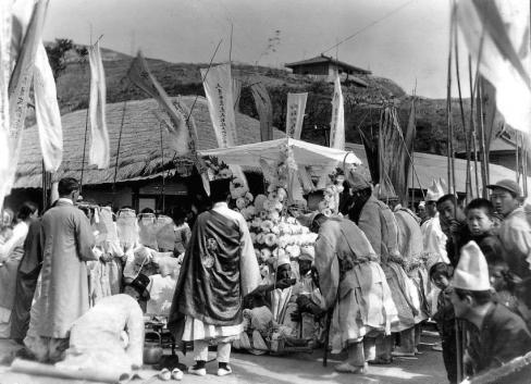 1956년 축산면 축산리 발인제