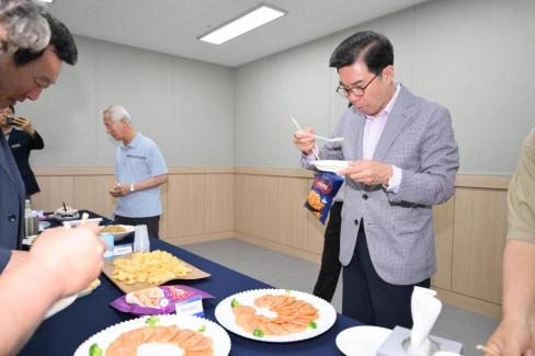 2025. 7. 3 로하수수산식품지원센터 기술자문단 발대식 및 E마트 밀키트 시식 및 레시피 교육 개강식 사진