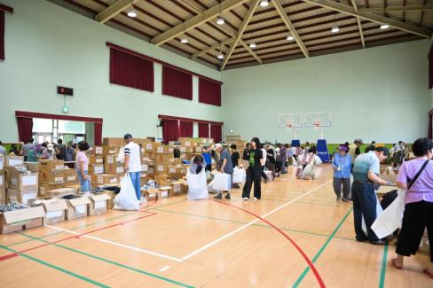 2025. 8. 4 지품면 산불피해 이재민 의류 지급