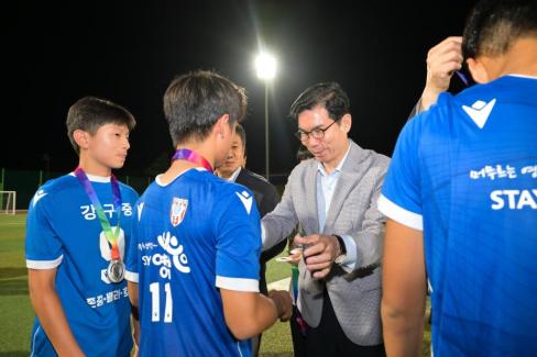 2025. 8. 26 STAY영덕 추계 한국중등축구대회(백호그룹 결승전) 시상식 사진