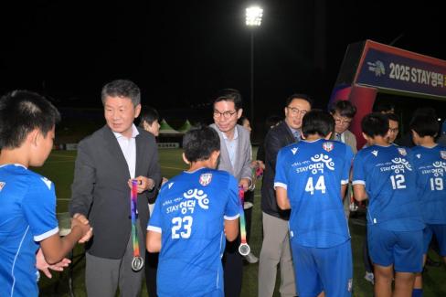 2025. 8. 26 STAY영덕 추계 한국중등축구대회(백호그룹 결승전) 시상식 사진