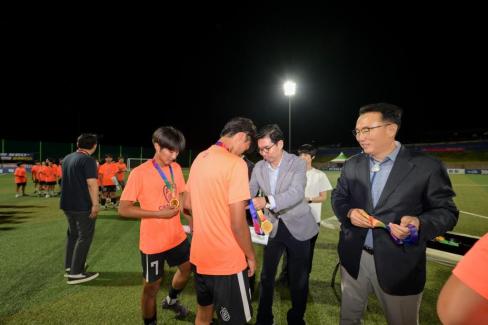 2025. 8. 26 STAY영덕 추계 한국중등축구대회(백호그룹 결승전) 시상식 사진