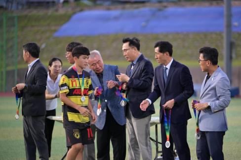 2025. 8. 26 STAY영덕 추계 한국중등축구대회(청룡그룹 결승전) 시상식 사진