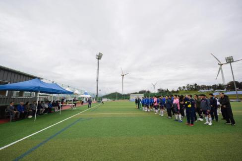 2025. 10. 18 자매결연도시 송파구-영덕군 친선 50.60대 축구경기 사진