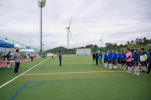 2025. 10. 18 자매결연도시 송파구-영덕군 친선 50.60대 축구경기 사진