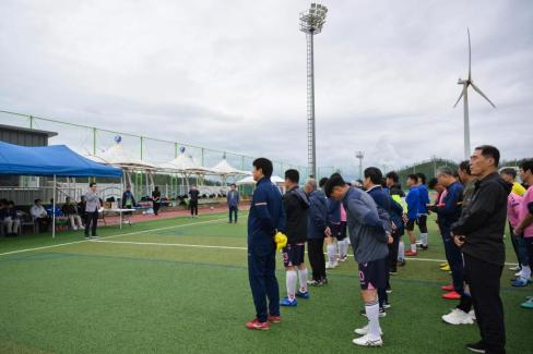 2025. 10. 18 자매결연도시 송파구-영덕군 친선 50.60대 축구경기 사진