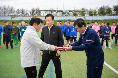2025. 10. 18 자매결연도시 송파구-영덕군 친선 50.60대 축구경기 사진