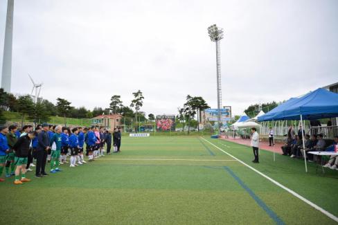 2025. 10. 18 자매결연도시 송파구-영덕군 친선 50.60대 축구경기 사진