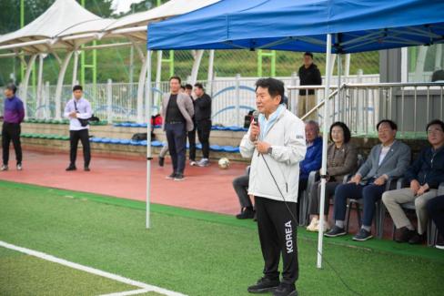 2025. 10. 18 자매결연도시 송파구-영덕군 친선 50.60대 축구경기 사진