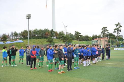 2025. 10. 18 자매결연도시 송파구-영덕군 친선 50.60대 축구경기 사진