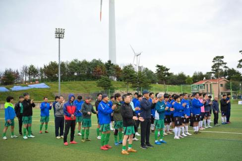 2025. 10. 18 자매결연도시 송파구-영덕군 친선 50.60대 축구경기 사진