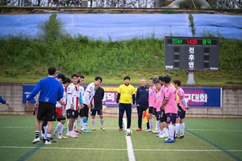 2025. 10. 18 자매결연도시 송파구-영덕군 친선 50.60대 축구경기 사진