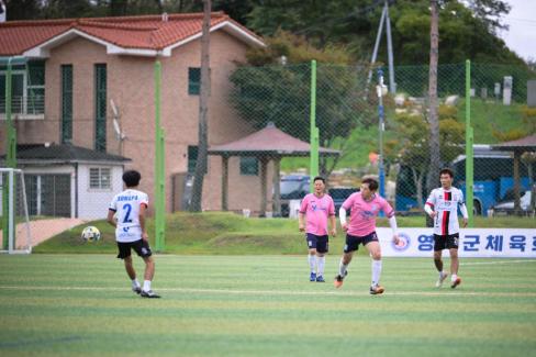 2025. 10. 18 자매결연도시 송파구-영덕군 친선 50.60대 축구경기 사진