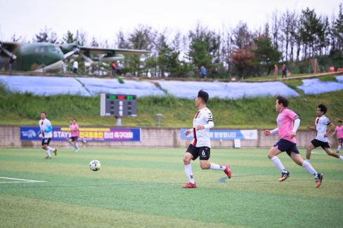 2025. 10. 18 자매결연도시 송파구-영덕군 친선 50.60대 축구경기 사진