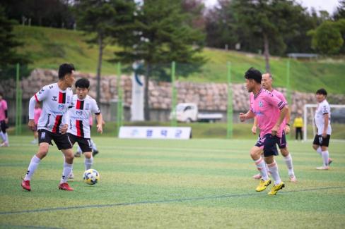2025. 10. 18 자매결연도시 송파구-영덕군 친선 50.60대 축구경기 사진