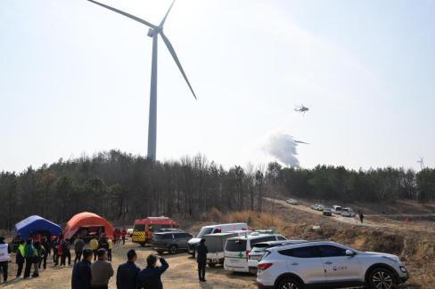 2026. 3. 24 영덕풍력발전기 화재 사고 현장