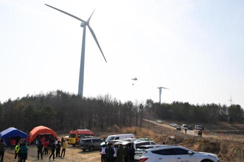 2026. 3. 24 영덕풍력발전기 화재 사고 현장