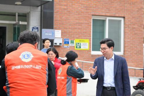 2026. 3. 25 축산 대곡리 예주라인온스클럽 짜장면 봉사 사진