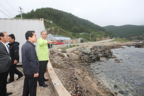 2009. 7. 24 한승수 국무총리 영덕 방문 사진