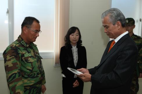 2009. 10. 22 축산대대장 이취임식