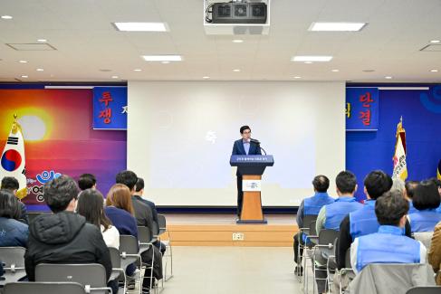 2023. 2. 28 제3대 군청 공무원 노동조합 출범식 사진