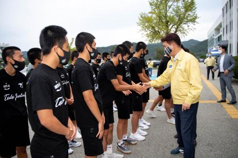 2020 영덕고등학교 축구부 준우승기념 격려