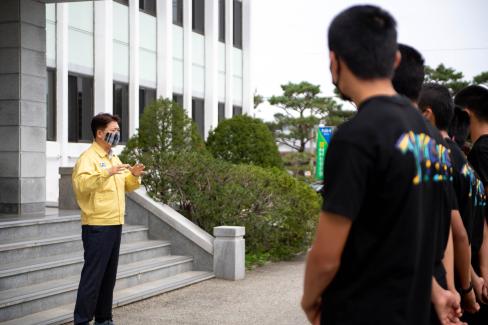 2020 영덕고등학교 축구부 준우승기념 격려 사진