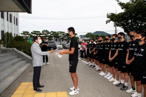 2020 영덕고등학교 축구부 준우승기념 격려 사진