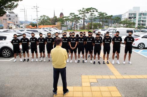 2020 영덕고등학교 축구부 준우승기념 격려 사진
